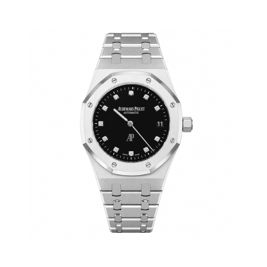 Audemars Piguet Royal Oak Jumbo Extra-Thin Platinum 39mm Black Diamond Dial 15206PT