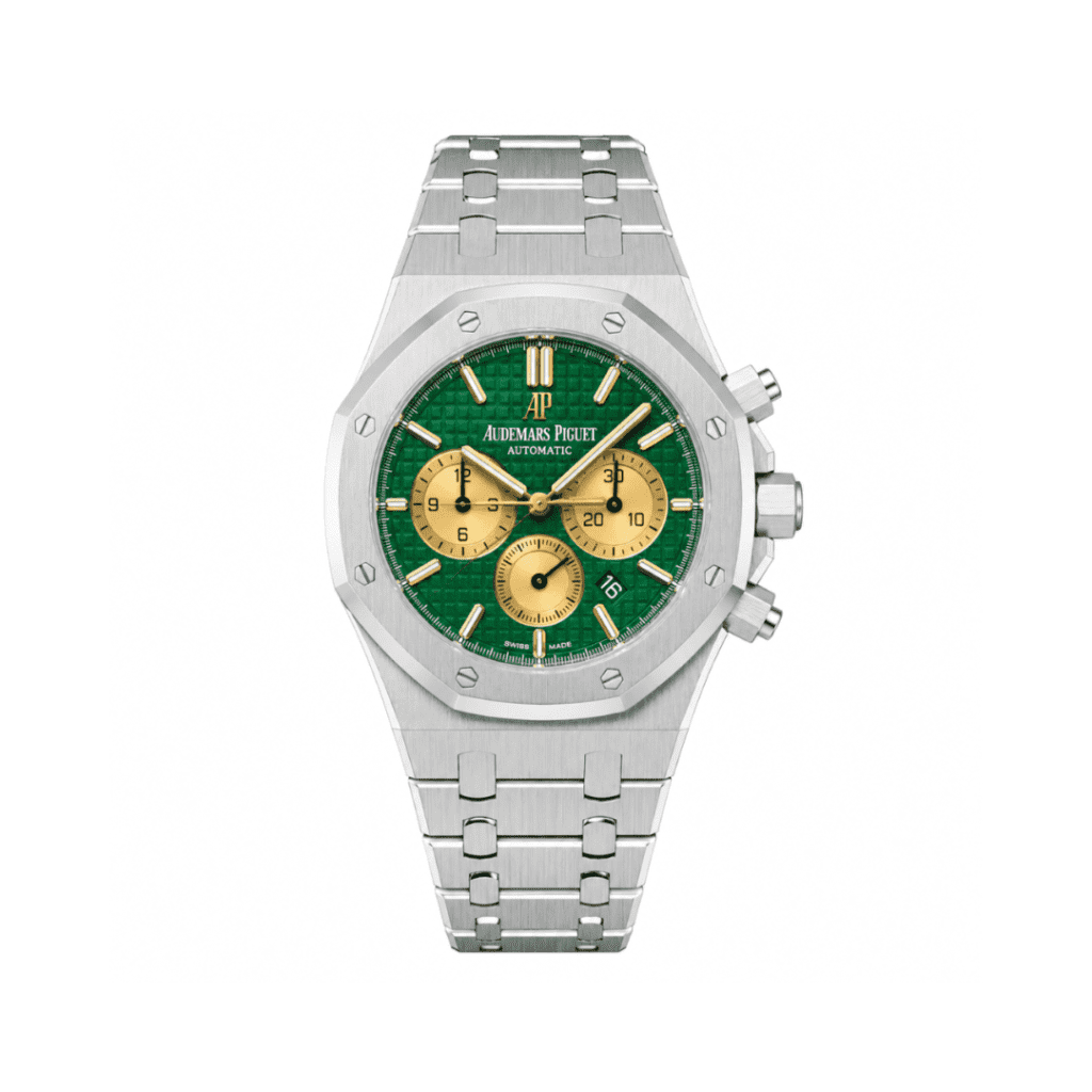 Audemars Piguet Royal Oak “Hour Glass” L.E. 41MM Green Dial Platinum Bracelet 26332PT