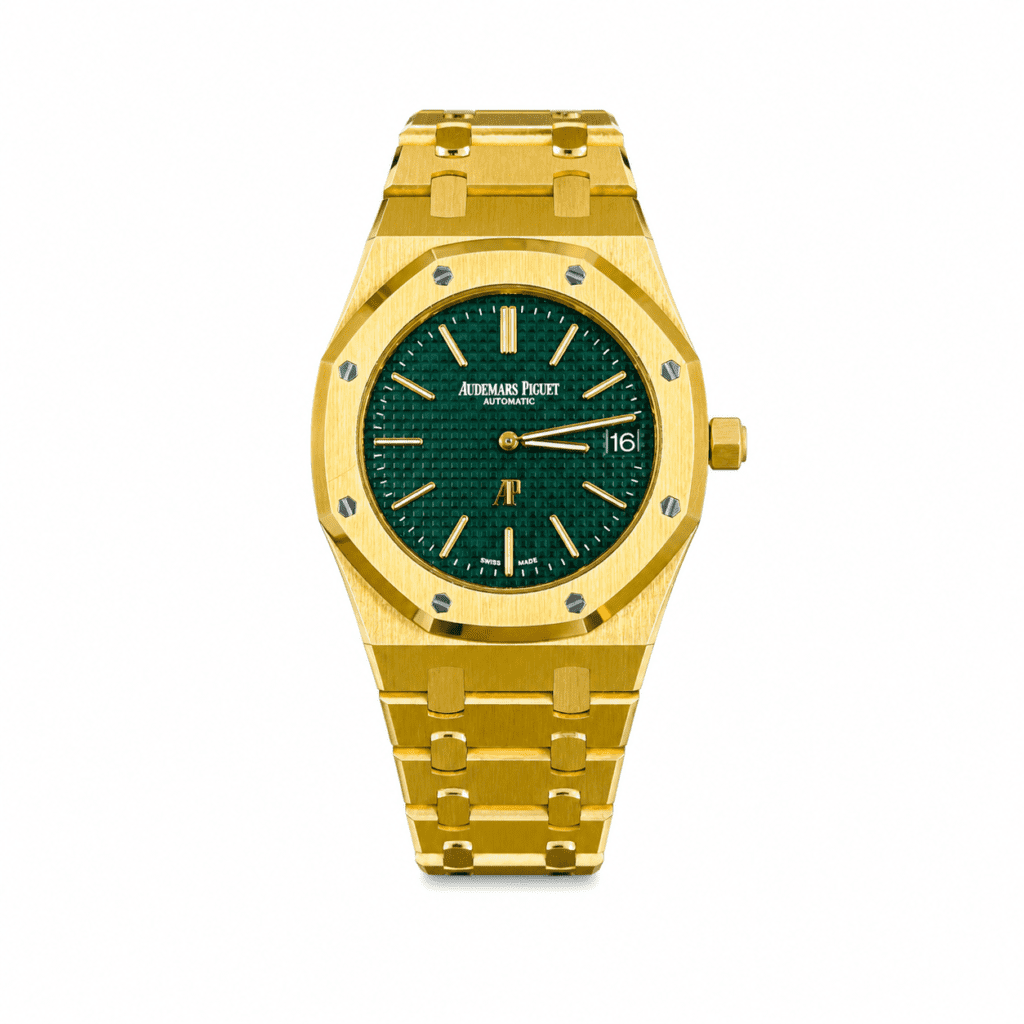 Audemars Piguet 15205BA Royal Oak Extra-Thin The Hour Glass 39mm Black Index Yellow Gold
