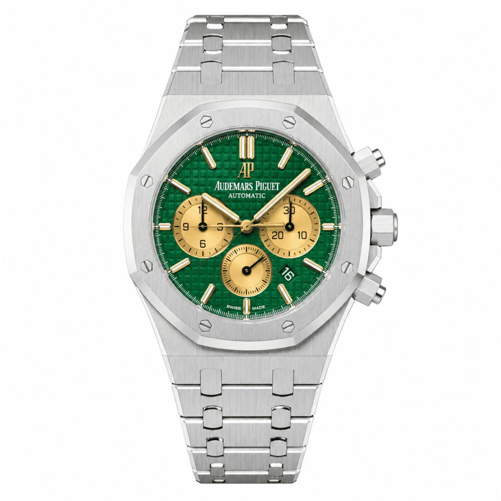 Audemars Piguet Royal Oak “Hour Glass” L.E. 41MM Green Dial Platinum Bracelet 26332PT