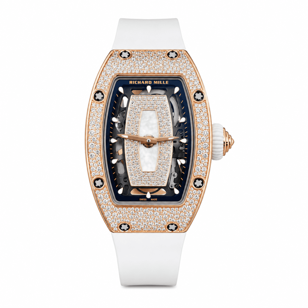 Richard Mille RM 07-01 Rose Gold Onyx Snow Diamond Set