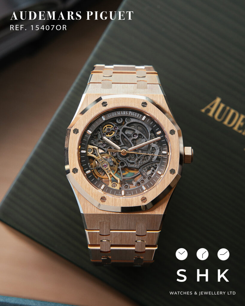 Audemars Piguet Royal Oak 15407OR Double Balance Wheel Openworked Rose Gold