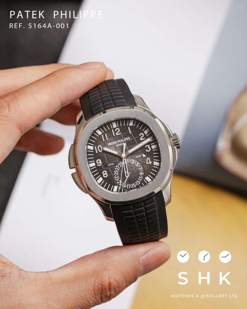 Patek Philippe Aquanaut 5164A-001 ‘Travel Time’ Stainless Steel Black Dial
