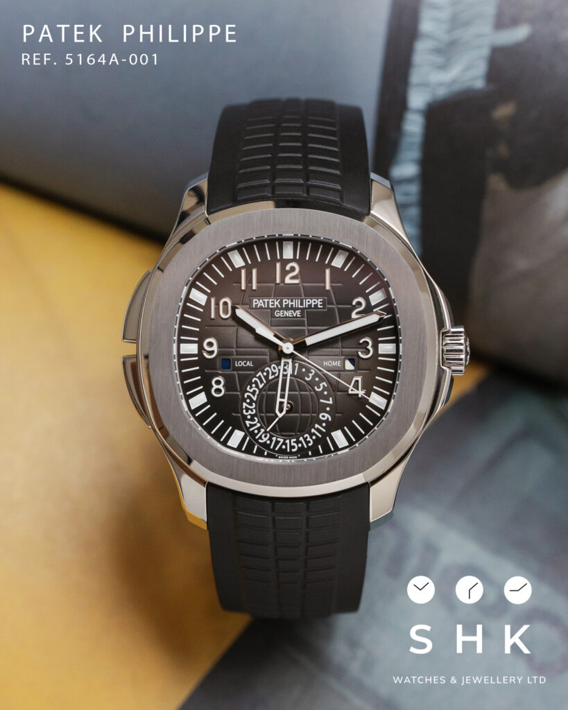 Patek Philippe Aquanaut 5164A-001 ‘Travel Time’ Stainless Steel Black Dial