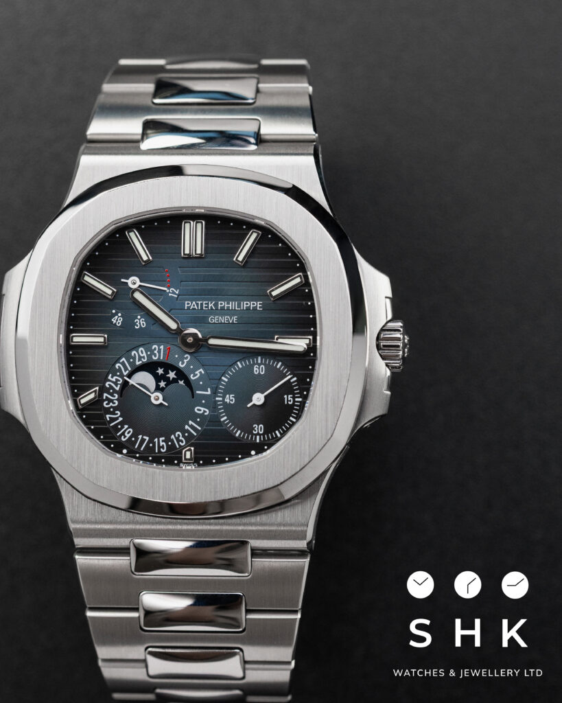 Patek Philippe Nautilus 5712/1A-001 Stainless Steel Blue Dial Moon Phases