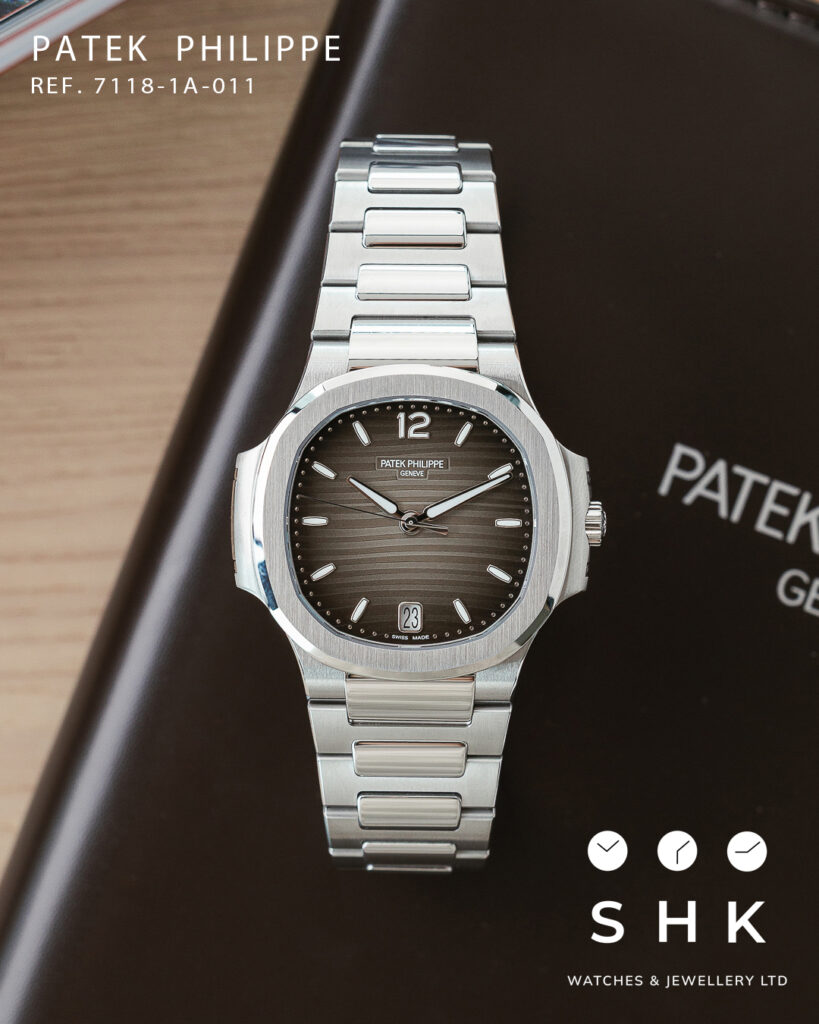 Patek Philippe Nautilus 7118/1A-011 ‘Ladies’ Stainless Steel Smoke Grey Dial