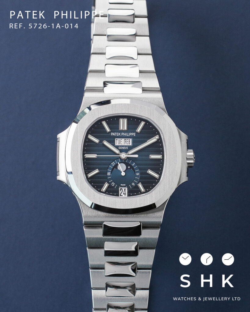 Patek Philippe Nautilus 5726/1A-014 Annual Calendar Stainless Steel Blue Dial