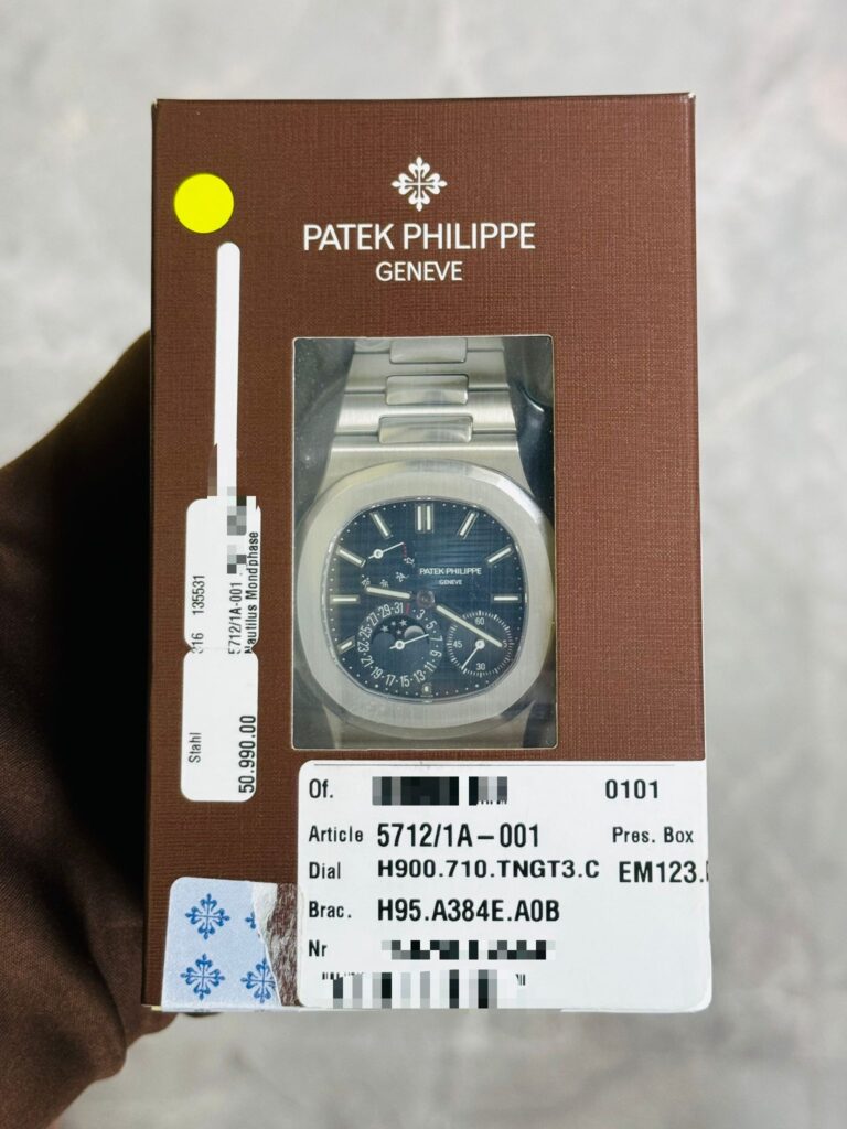 Patek Philippe Nautilus 5712/1A-001 Moon Phases Stainless Steel Blue Dial