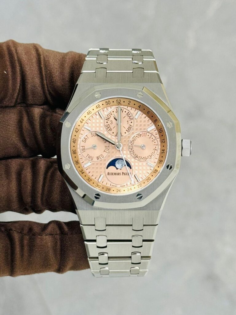 Audemars Piguet Royal Oak Perpetual Calendar 26615TI Titanium Salmon Dial Limited Edition of 300