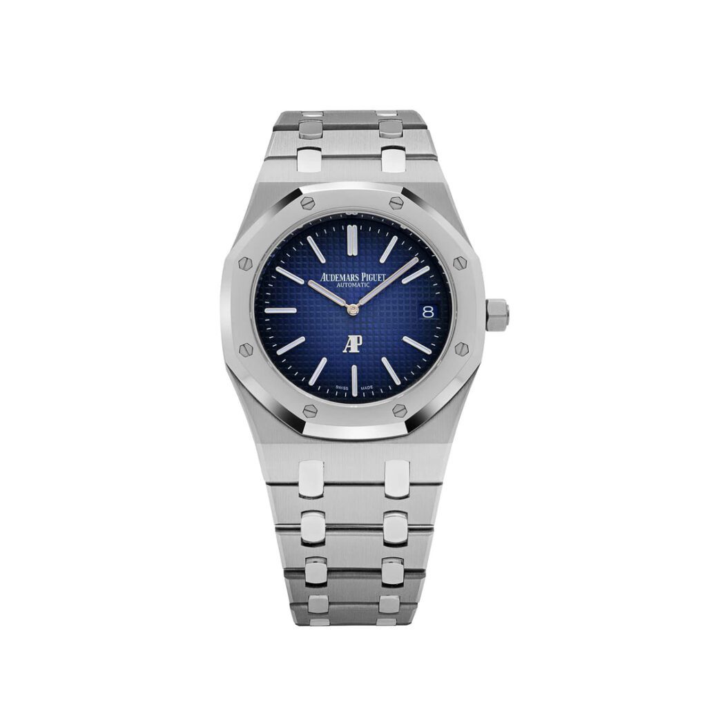 Audemars Piguet Royal Oak Jumbo Extra-Thin Titanium Blue Index 39mm Titanium Bracelet 15202IP