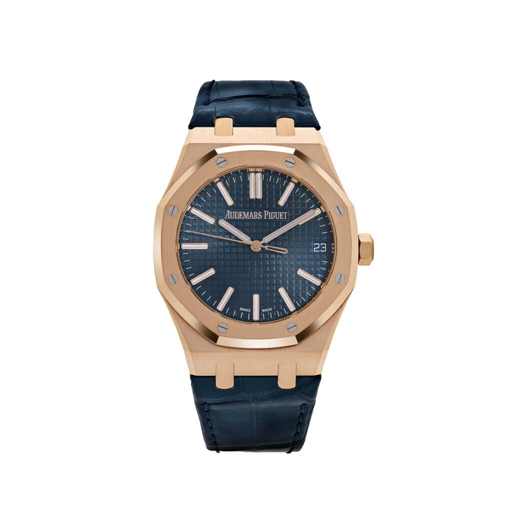 Audemars Piguet Royal Oak 15510OR Selfwinding Rose Gold Blue Dial