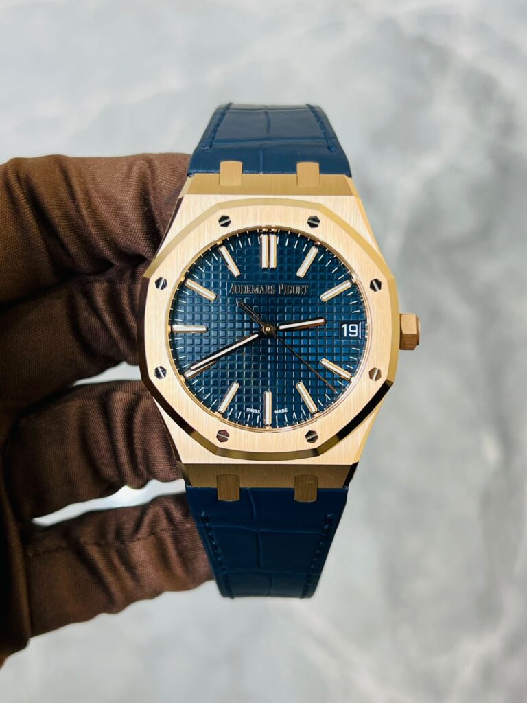 Audemars Piguet Royal Oak 15510OR Selfwinding Rose Gold Blue Dial