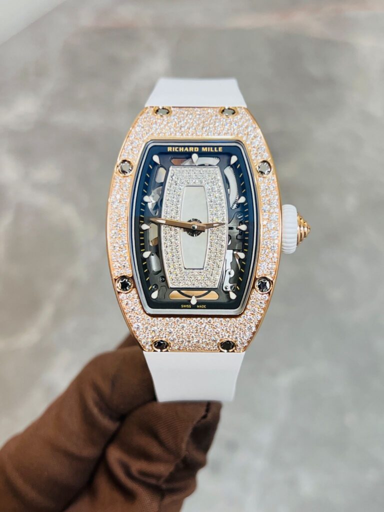 Richard Mille RM 07-01 Rose Gold Onyx Snow Diamond Set