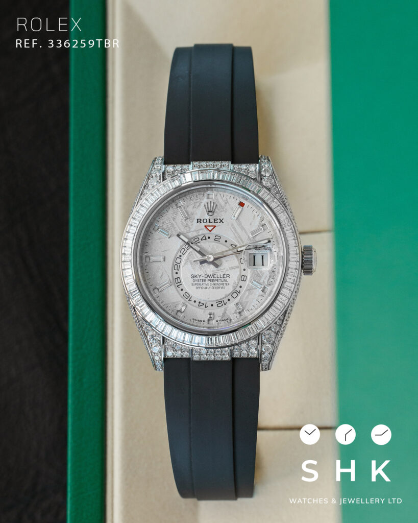 Rolex Sky-Dweller 336259TBR White Gold Meteorite Dial Diamond Bezel and Case