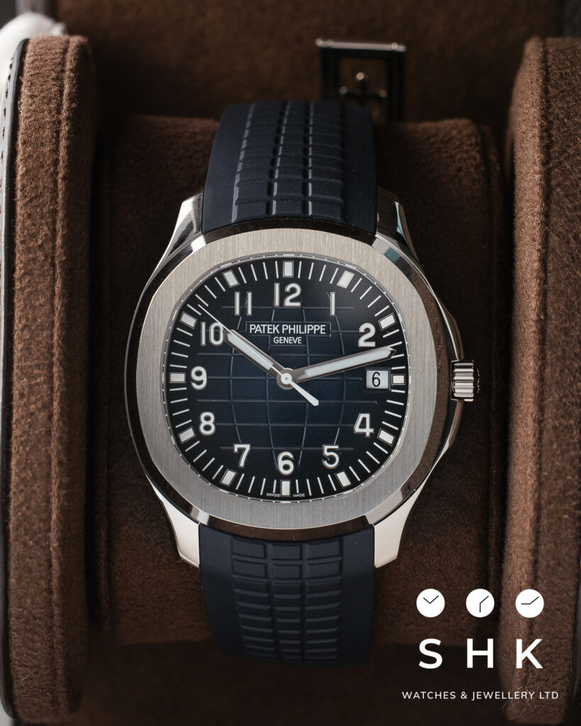 Patek Philippe Aquanaut 5168G-001 White Gold Blue Dial