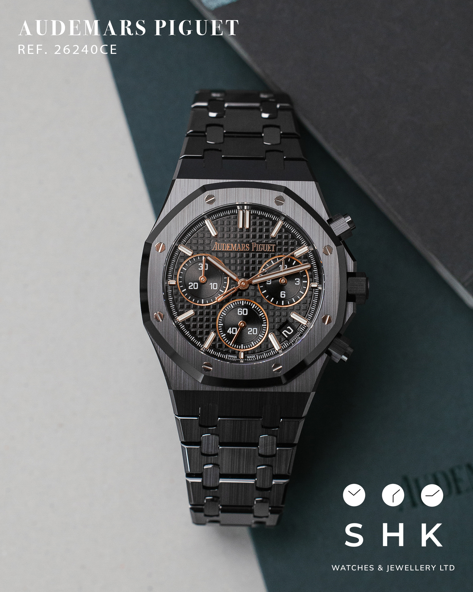 Audemars Piguet Royal Oak 26240CE Selfwinding Chronograph ’50th Anniversary’ Black Ceramic