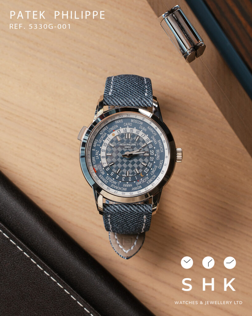 Patek Philippe Complications 5330G-001 World Time Date White Gold