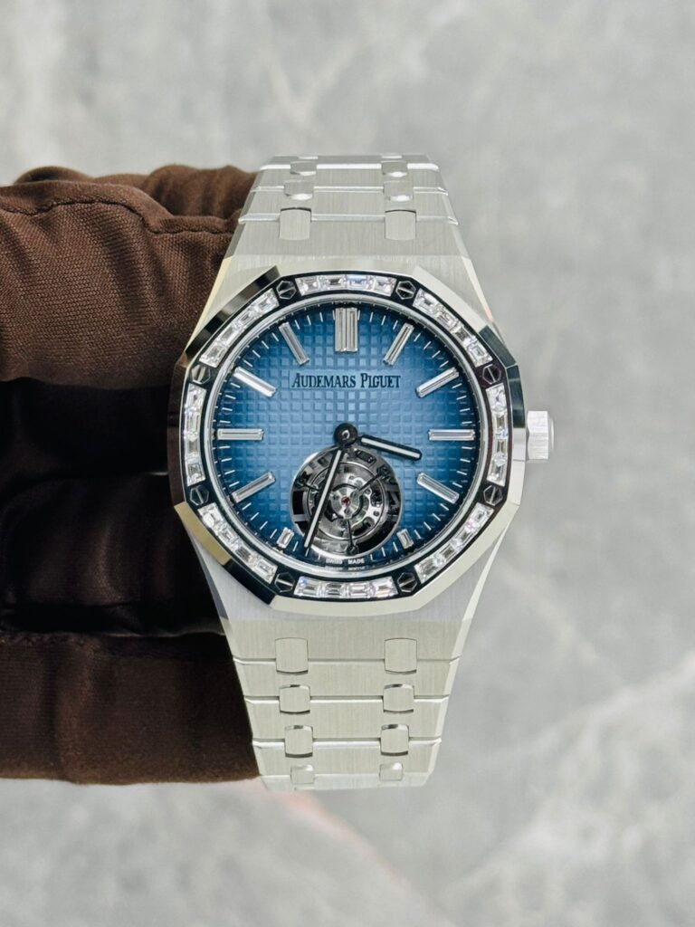 Audemars Piguet Royal Oak Selfwinding Tourbillon White Gold Blue Dial 26730BC