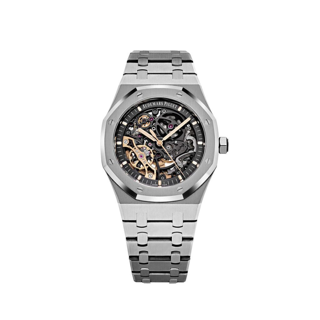 Audemars Piguet Royal Oak 15407ST Double Balance Wheel Stainless Steel Openworked Dial