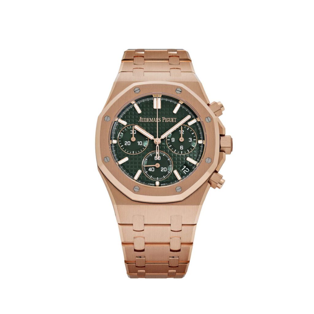 Audemars Piguet Royal Oak 26240OR Chronograph Rose Gold Khaki Green Dial