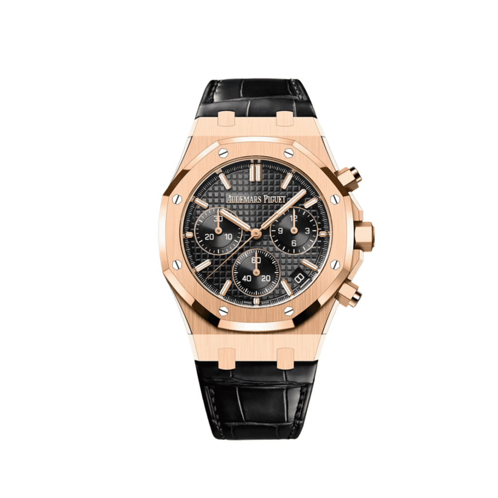 Audemars Piguet Royal Oak 26240OR Chronograph Rose Gold Black Dial