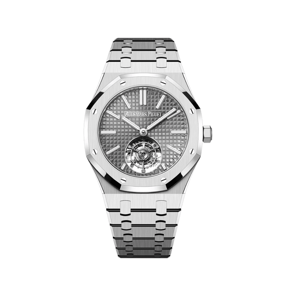 Audemars Piguet Royal Oak Flying Tourbillon 26730ST Selfwinding Steel Grey Dial
