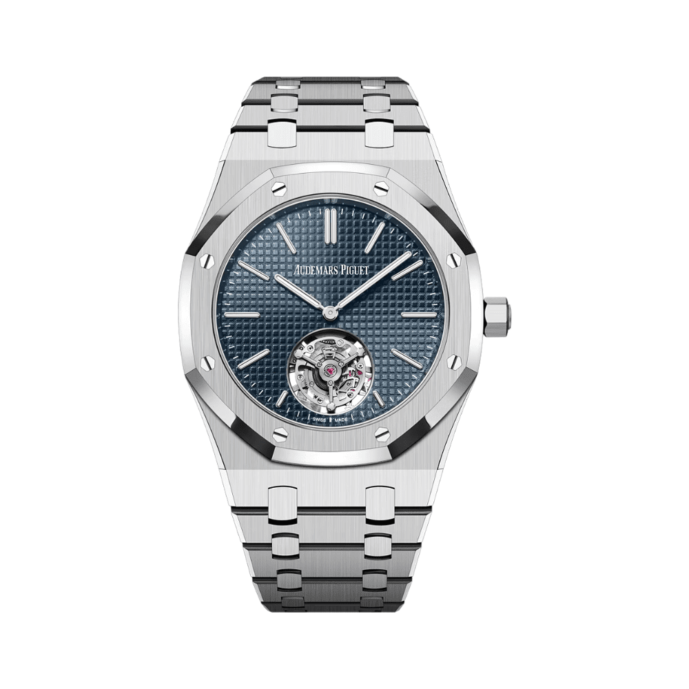 Audemars Piguet Royal Oak Flying Tourbillon Extra-Thin 26670ST Stainless Steel Blue Dial