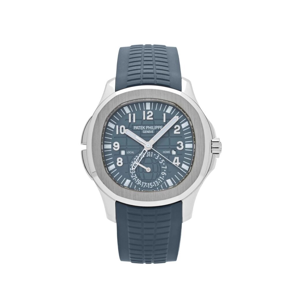 Patek Philippe Aquanaut 5164G-001 ‘Travel Time’ White Gold Blue-Gray Dial