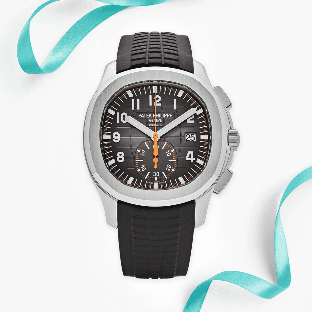 Patek Philippe Aquanaut Chronograph 5968A-001 ‘Tiffany & Co.’ Stainless Steel Black Dial