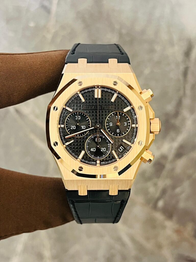 Audemars Piguet Royal Oak 26240OR Chronograph Rose Gold Black Dial