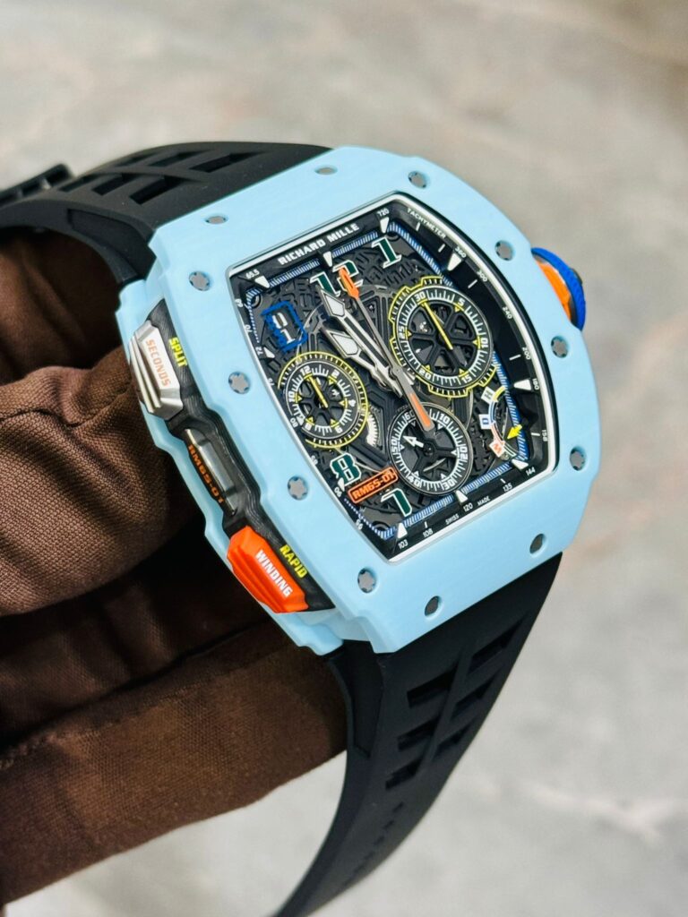 Richard Mille RM 65-01 Automatic Winding Split-Seconds Chronograph Pastel Blue Quartz TPT