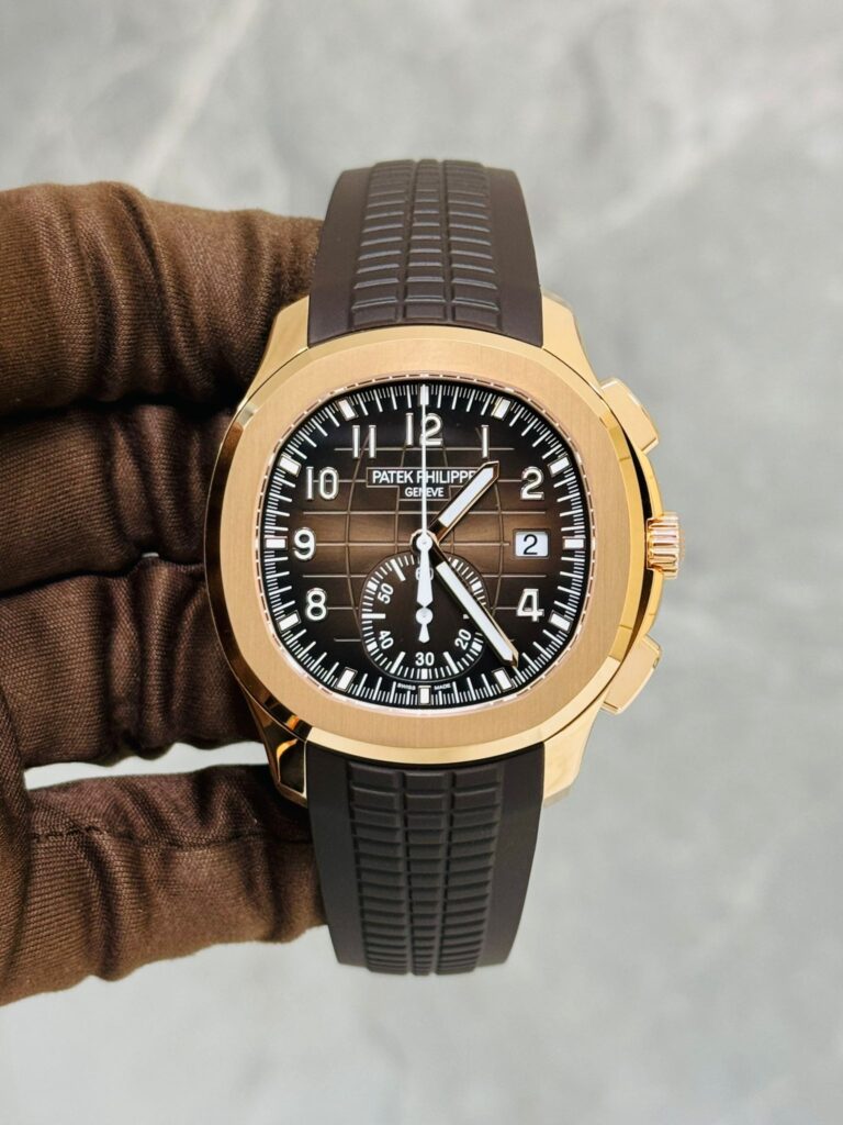 Patek Philippe Aquanaut 5968R-001 Chronograph Rose Gold Brown Dial