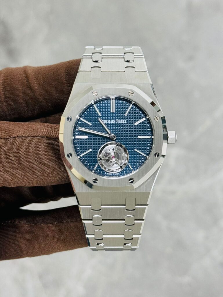 Audemars Piguet Royal Oak Flying Tourbillon Extra-Thin 26670ST Stainless Steel Blue Dial