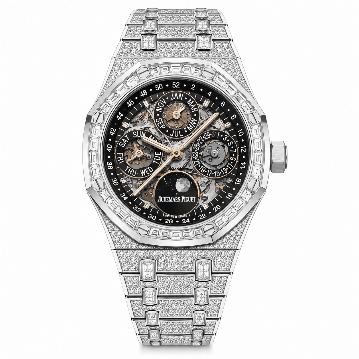 Audemars Piguet Royal Oak Perpetual Calendar 41mm White Gold/Damonds 26625BC