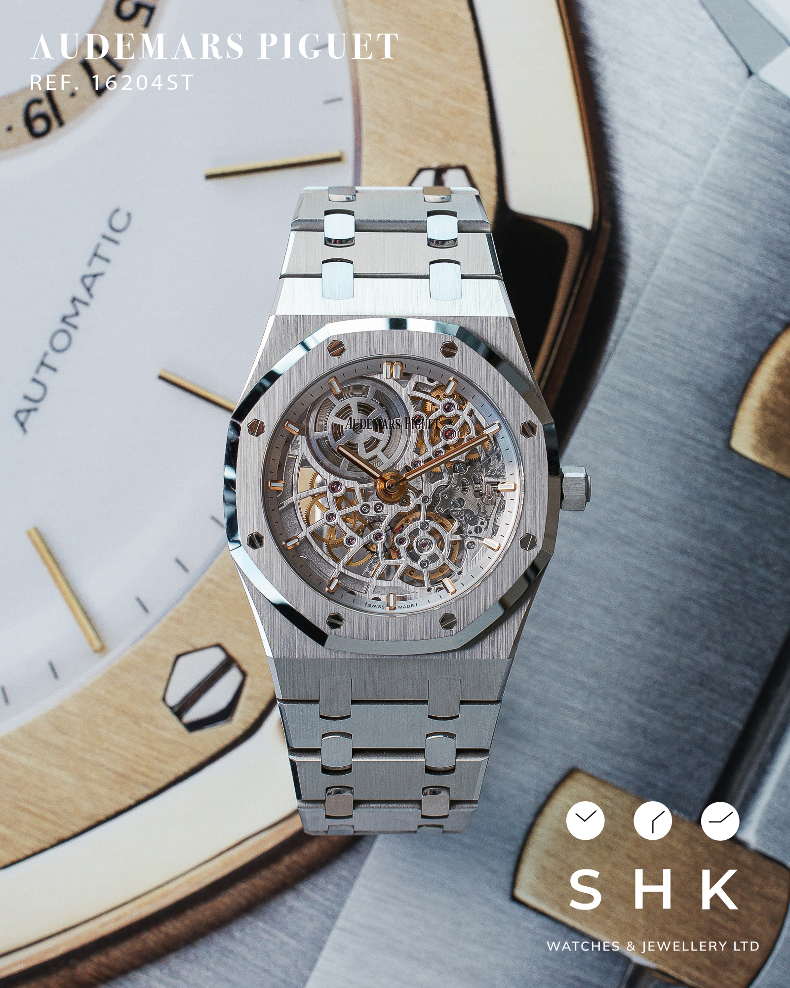 Audemars Piguet AP 16204ST 50th Anniversary 2022 Good Condition. Full Set.