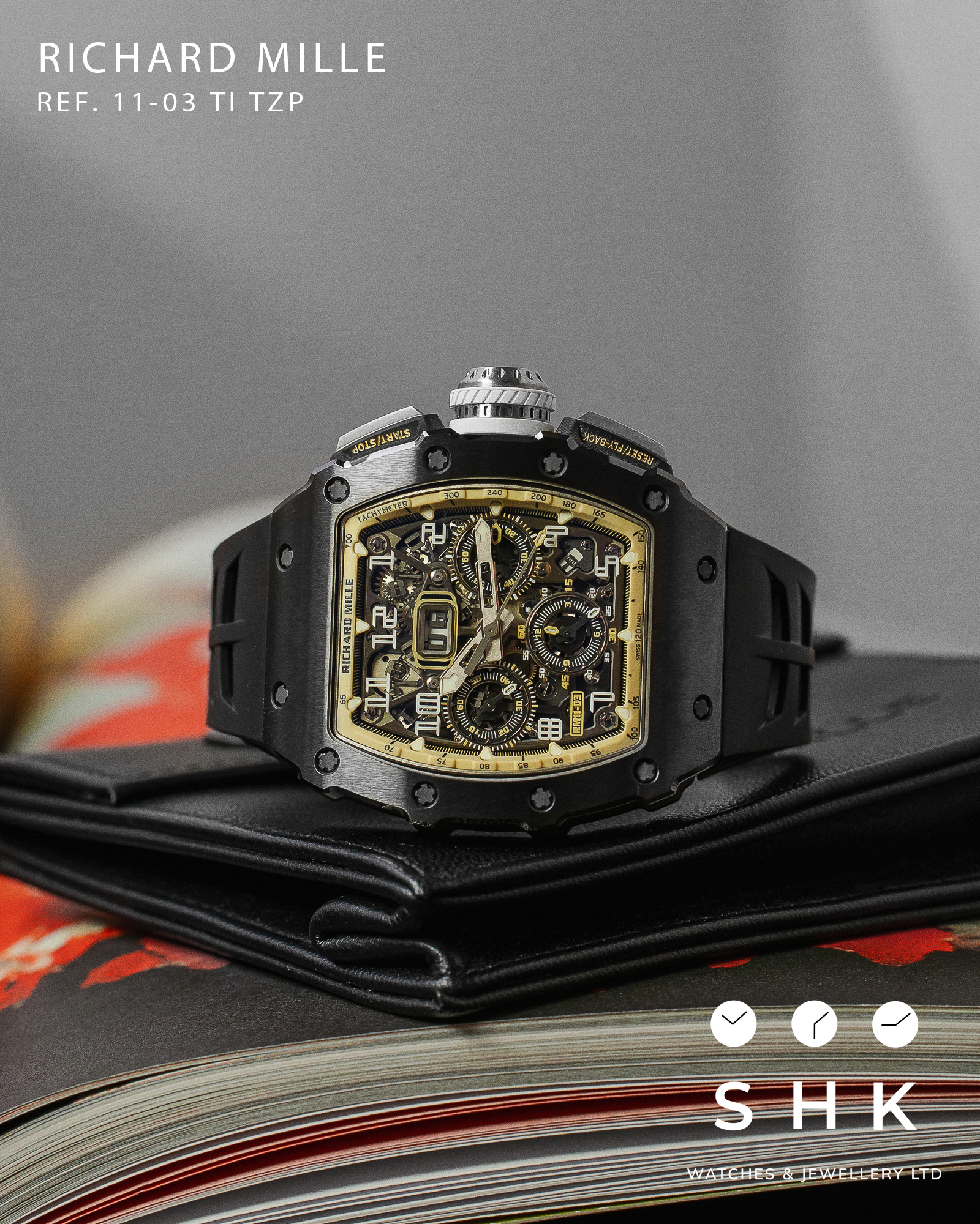 Richard Mille RM 11-03 Black TZP Final Edition 2023 Brand New Full Set - Image 12