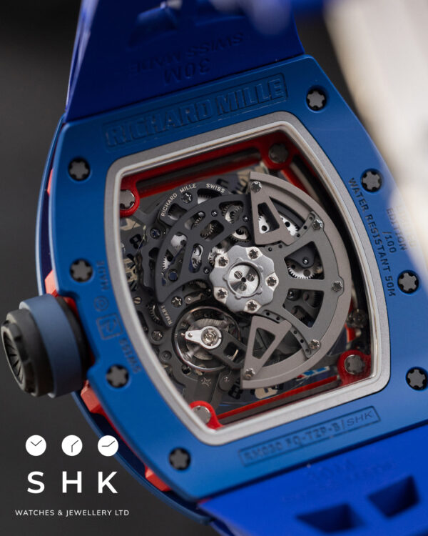 Richard Mille RM 30 PSG Blue Ceramic 2018 Ltd 100 Full Set - Image 8