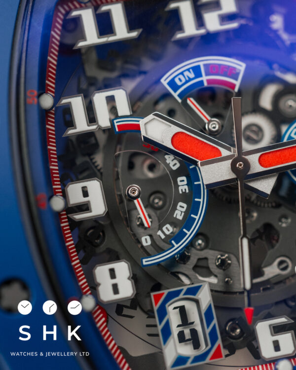 Richard Mille RM 30 PSG Blue Ceramic 2018 Ltd 100 Full Set - Image 13