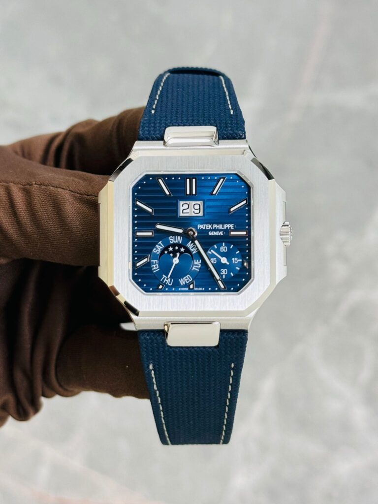 Patek Philippe Cubitus 5822P-001 Platinum Blue Dial Moon Phase