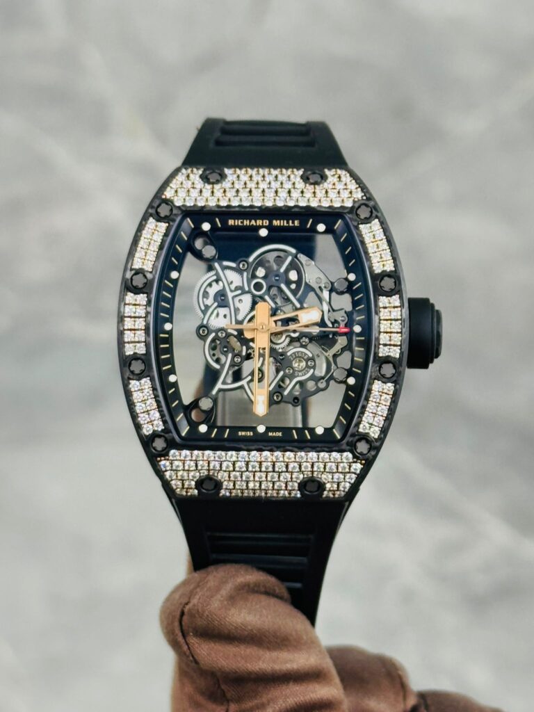 Richard Mille RM 055 Bubba Watson Diamonds Rose Gold Carbon TPT Limited Edition of 50