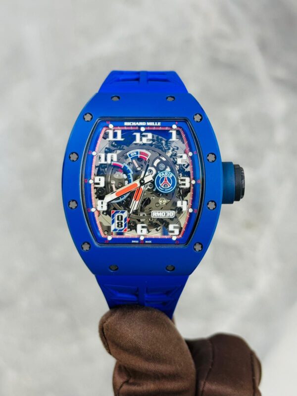 Richard Mille RM 30 PSG Blue Ceramic 2018 Ltd 100 Full Set