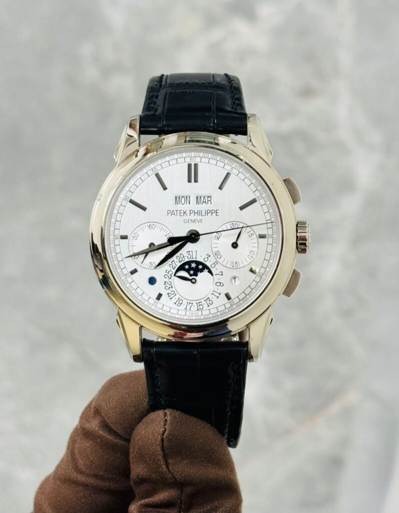 Patek Philippe Grand Complications 5270G-001 Perpetual Calendar White Gold White Dial