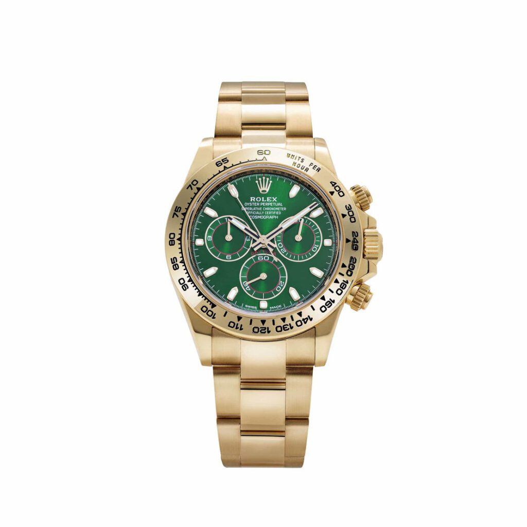 Rolex Daytona 116508 ‘John Mayer’ Yellow Gold Green Dial