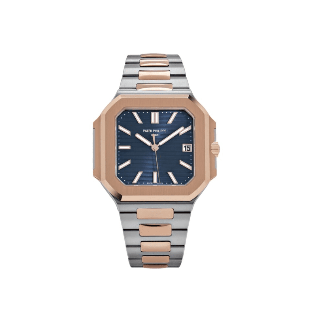 Patek Philippe Cubitus 5821/1AR-001 Stainless Steel Rose Gold Blue Dial
