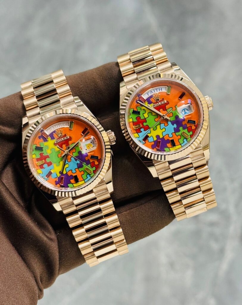 Rolex Day-Date 36 128235 ‘Emoji Puzzle’ Rose Gold