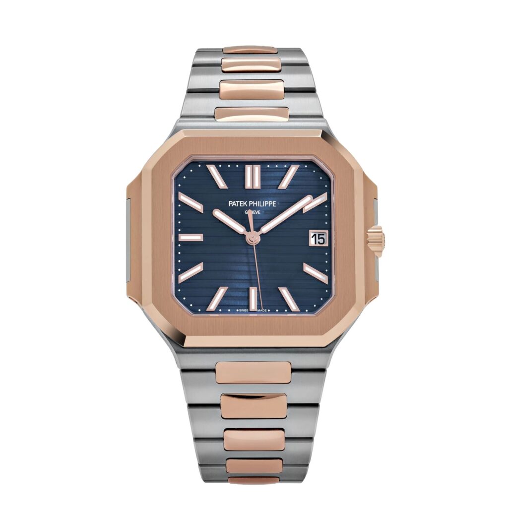 Patek Philippe Cubitus 5821/1AR-001 Stainless Steel Rose Gold Blue Dial