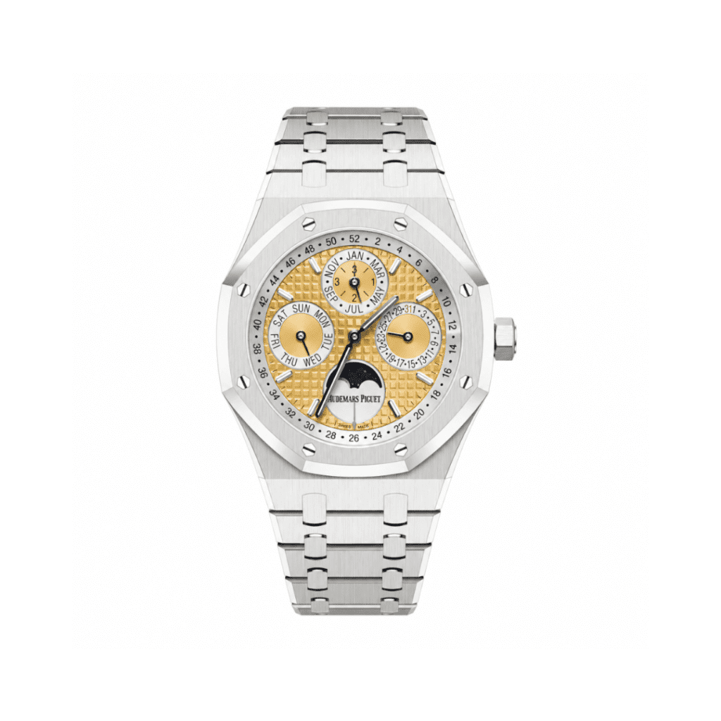 Audemars Piguet Royal Oak Perpetual Calendar “Indonesia” Platinum Salmon Pink Gold Dial 26611PT