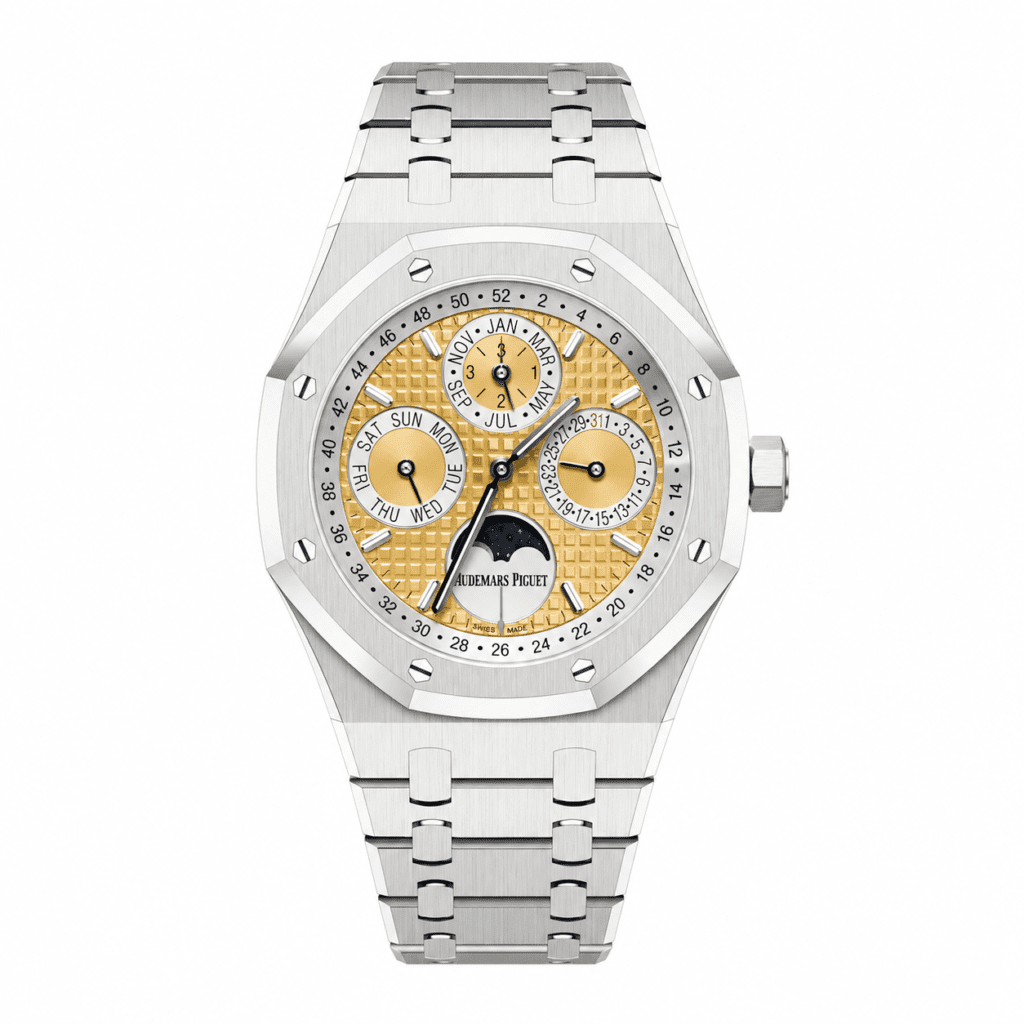Audemars Piguet Royal Oak Perpetual Calendar “Indonesia” Platinum Salmon Pink Gold Dial 26611PT