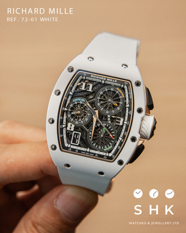 Richard Mille RM 72-01 WHITE CREAMIC 2023 NEW FULL SET. - Image 2