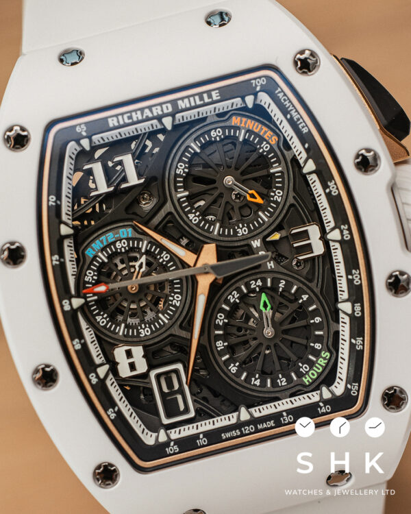 Richard Mille RM 72-01 WHITE CREAMIC 2023 NEW FULL SET. - Image 5